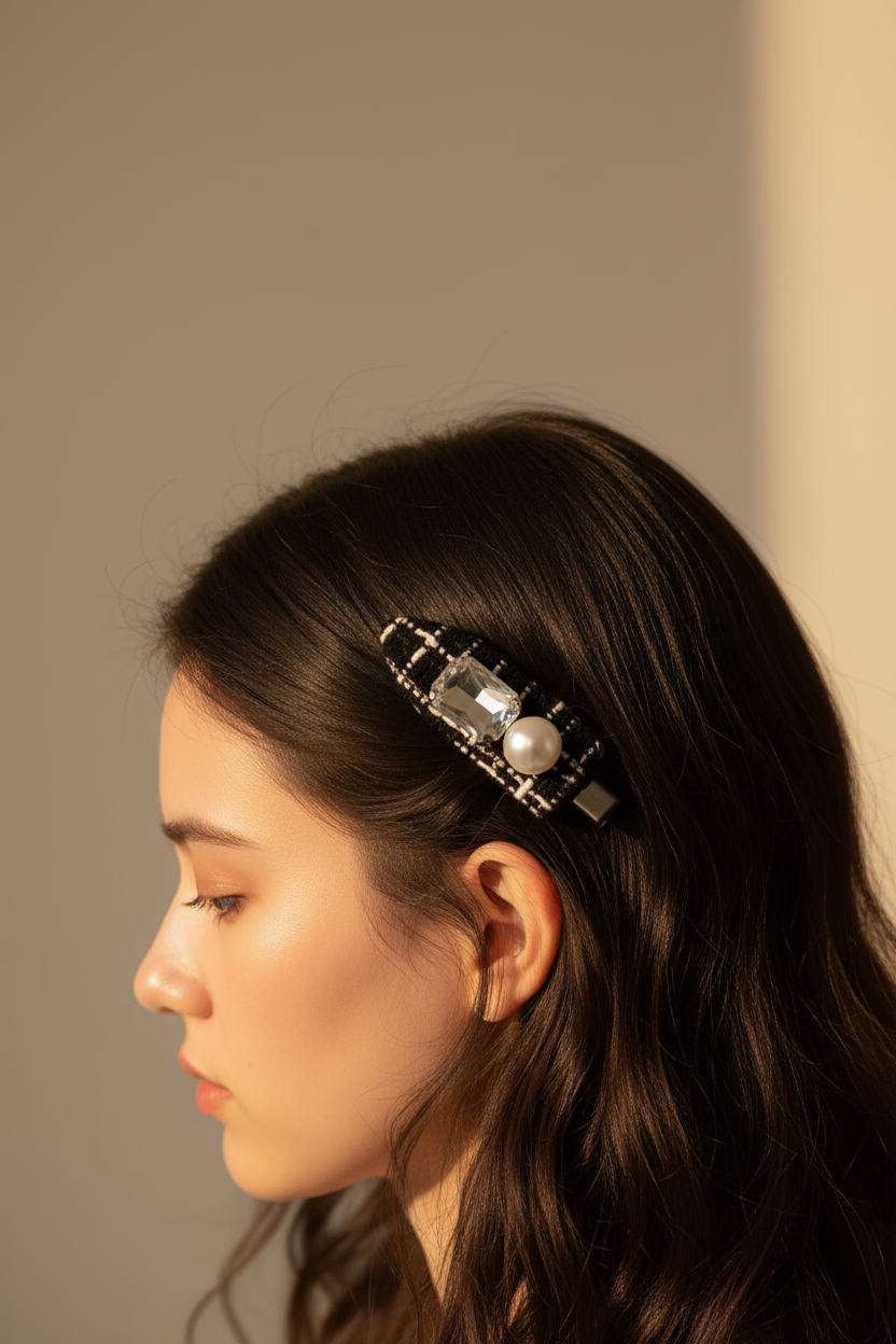 Autumn Tweed Clip