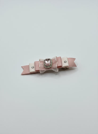 Jade 2 tone Organza Flat Bow