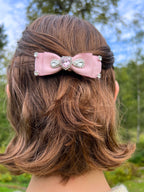 Abigail Swarovski Flat Double Bow