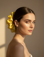 X-Large Dahlia Polka Dots Scrunchies