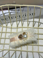 Julianne Ruffled Lace Flat Bow