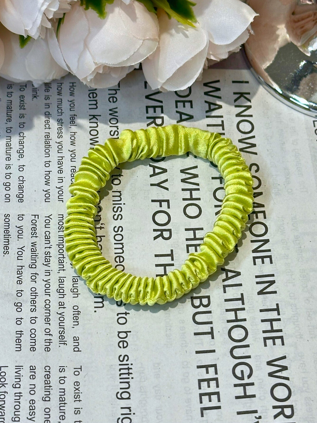 XS Dahlia mulberry Silk Scrunchies