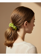 XS Dahlia mulberry Silk Scrunchies