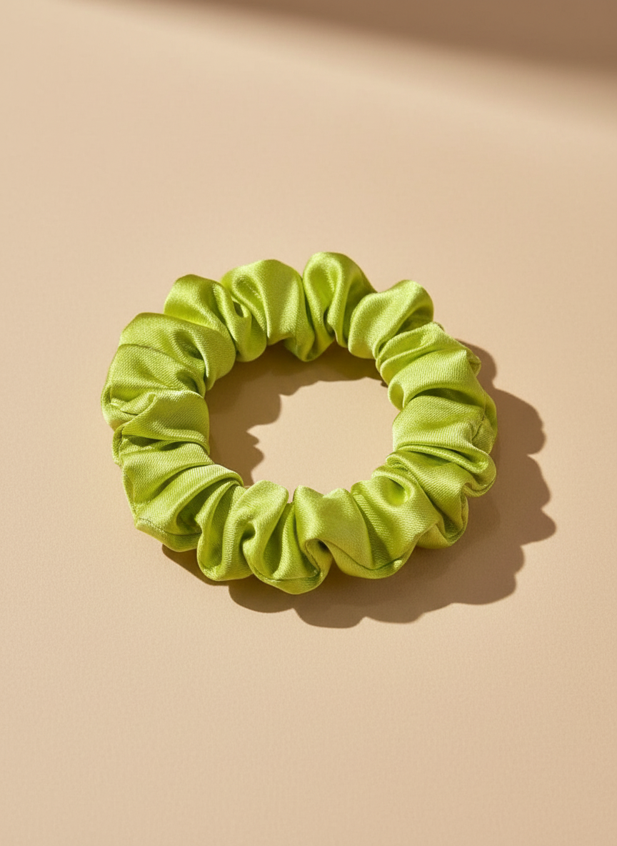 XS Dahlia mulberry Silk Scrunchies