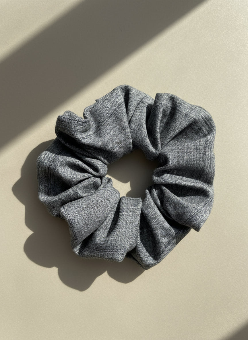 Large Sylvie Checkered Scrunchies