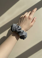 Large Sylvie Checkered Scrunchies