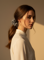 Large Sylvie Checkered Scrunchies