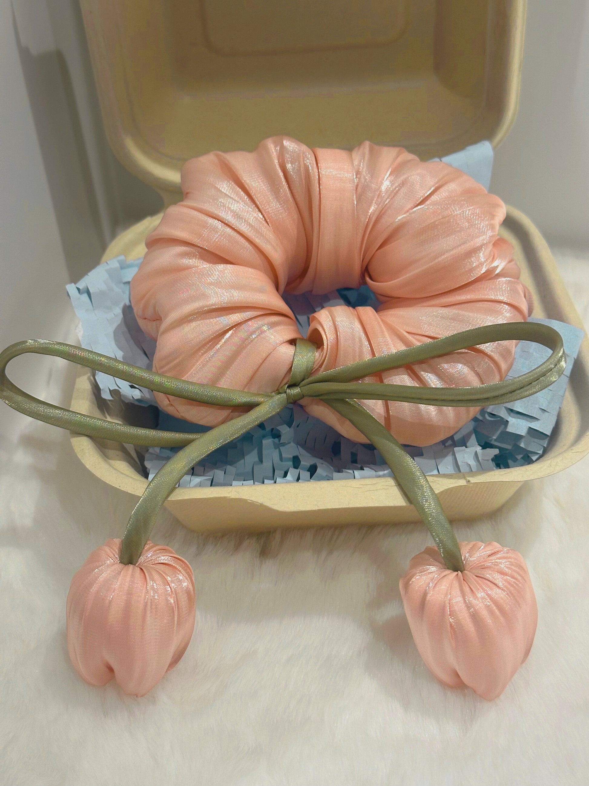 独家郁金香丝绸发带