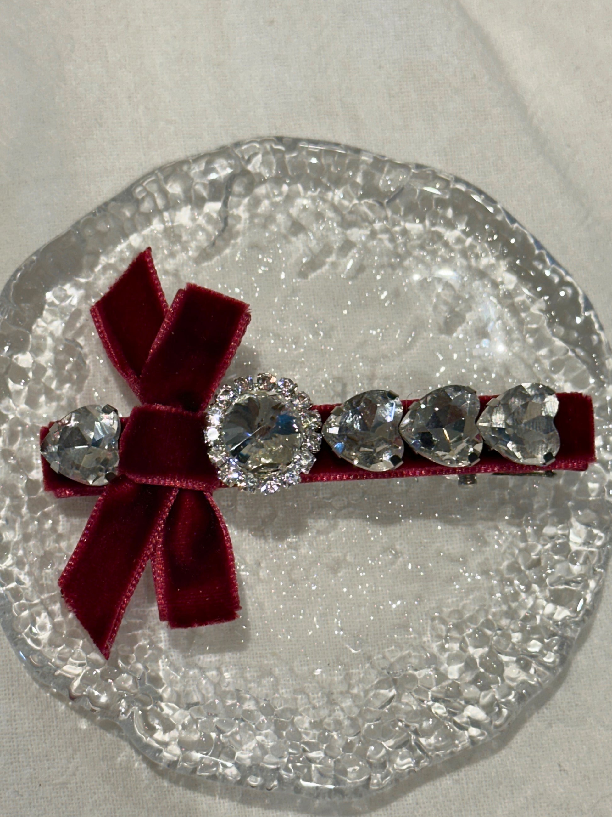 Ariel Velvet Bejewelled Clip
