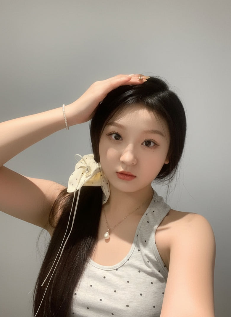 Polka Square Handkerchief Scrunchies