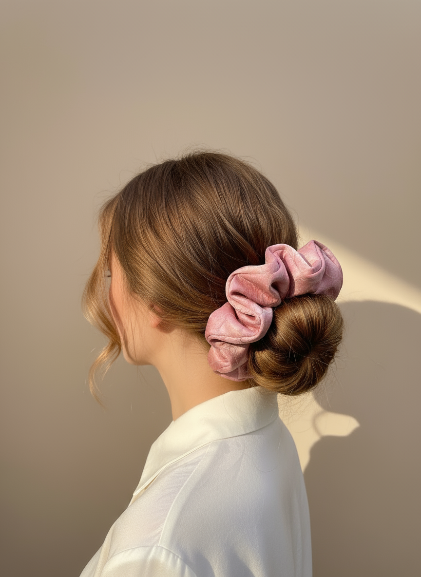 XL Coral Xiang Yun Scrunchies