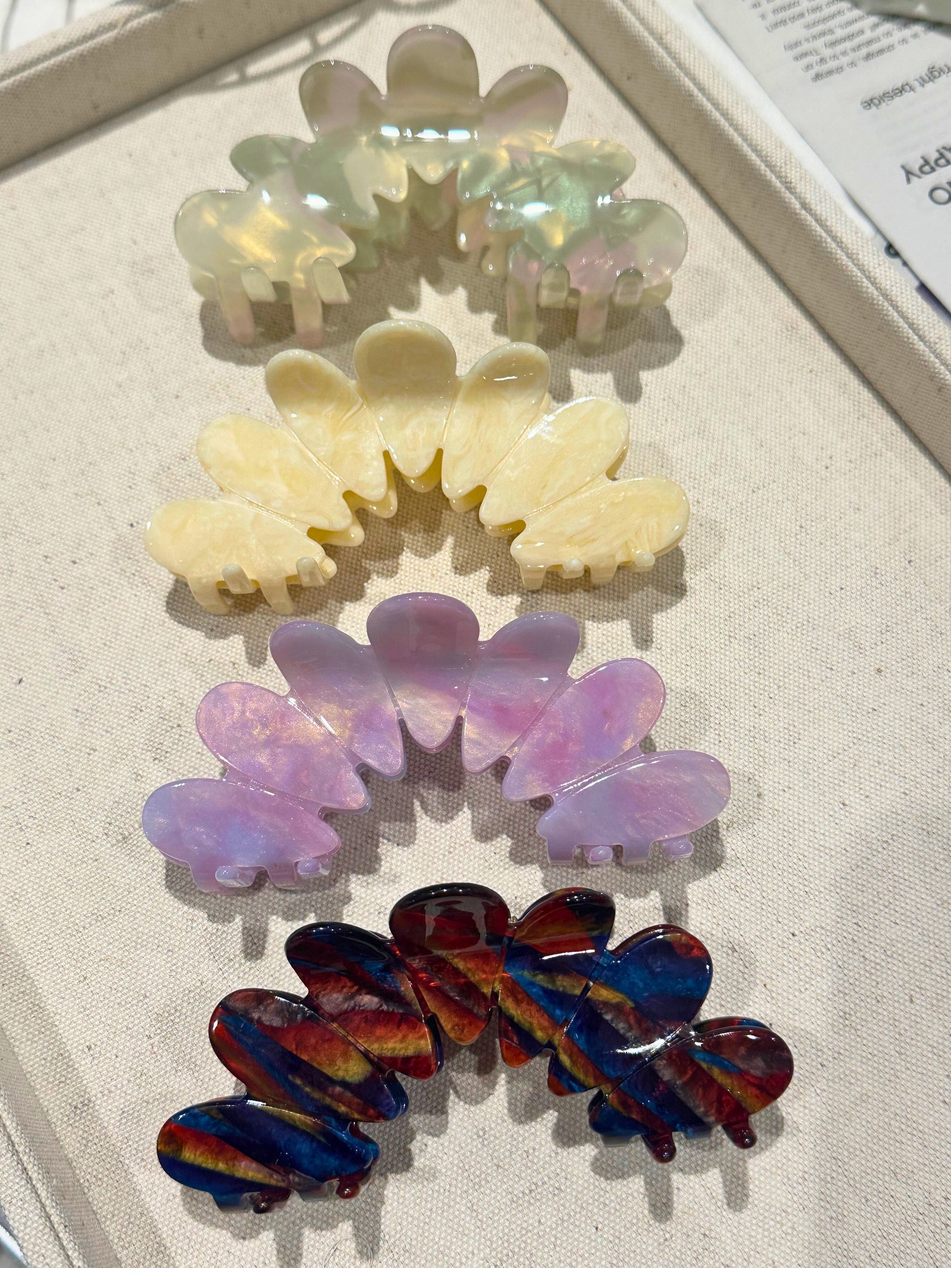 Peacock Hair Claw