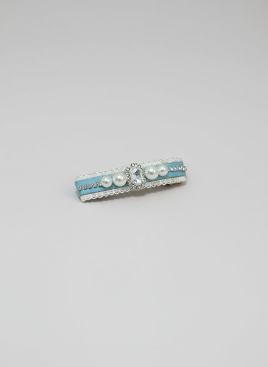 Trista  Colorblock Bejewelled Slim Clip