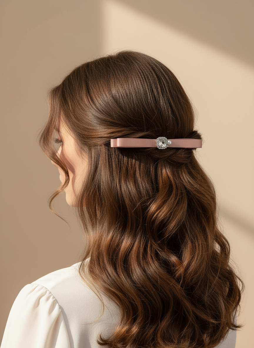 Olivia Bejewelled Flat Bow