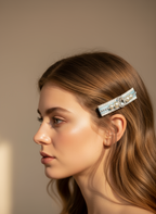 Trista  Colorblock Bejewelled Slim Clip