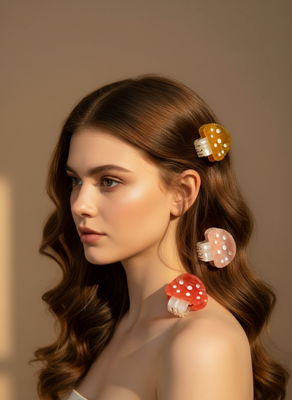 Small Mushroom Hair Claw