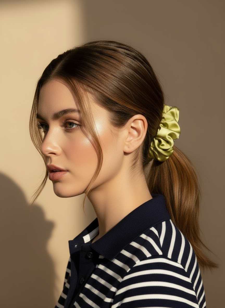 Large Dalia Mulberry Silk Scrunchies