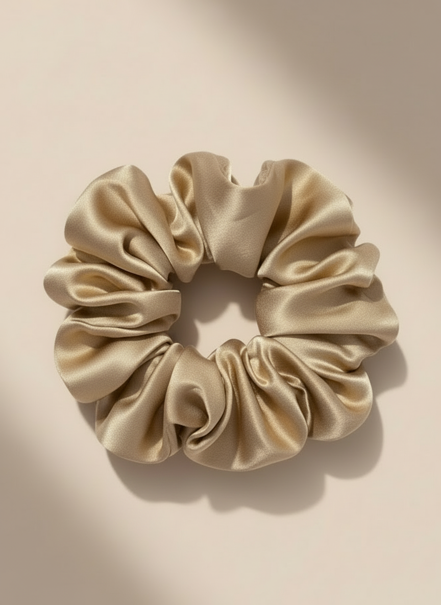X-Large Dahlia Mulberry Silk Scrunchies