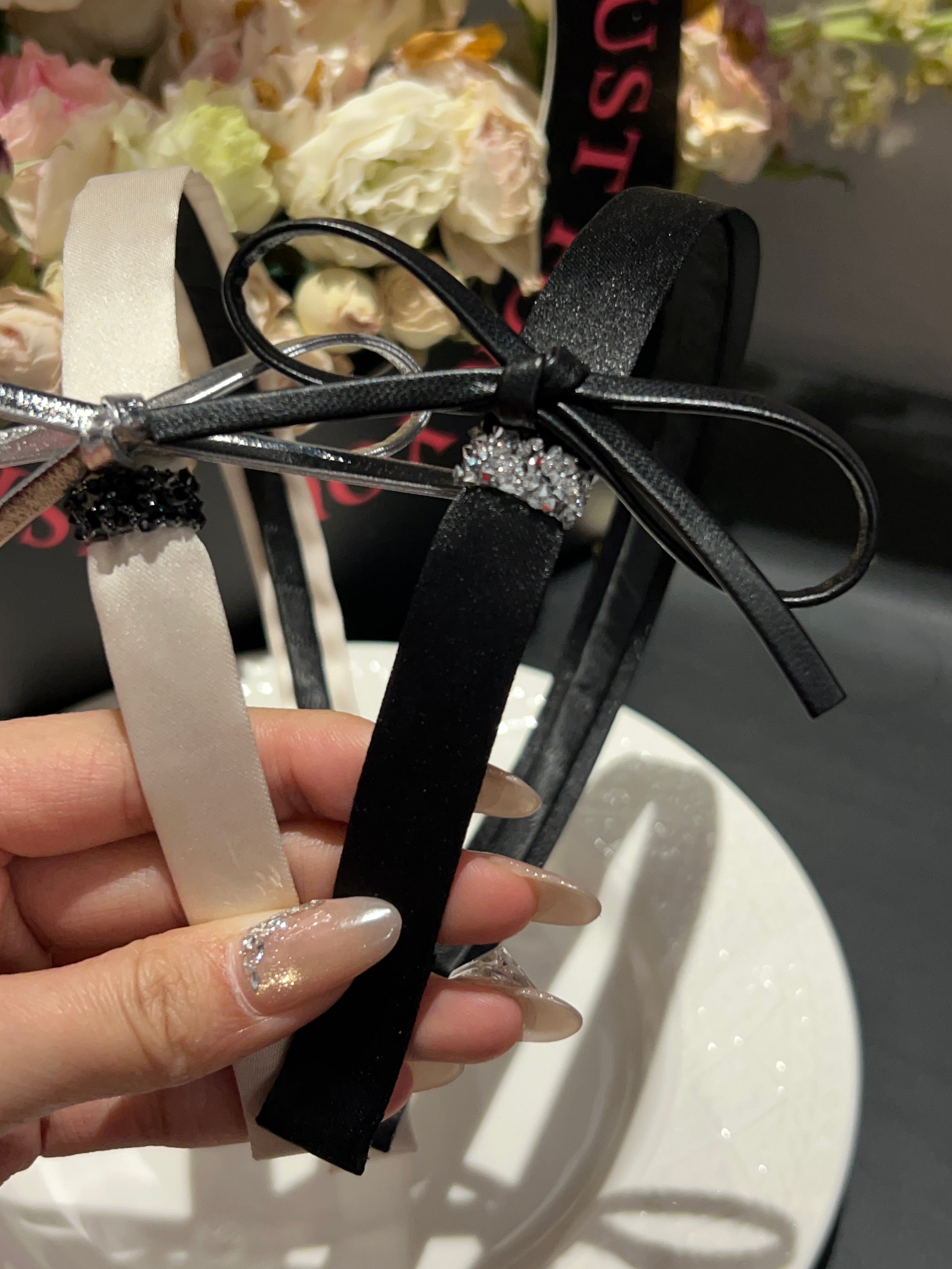 Hepburn Leather Bow Hairband