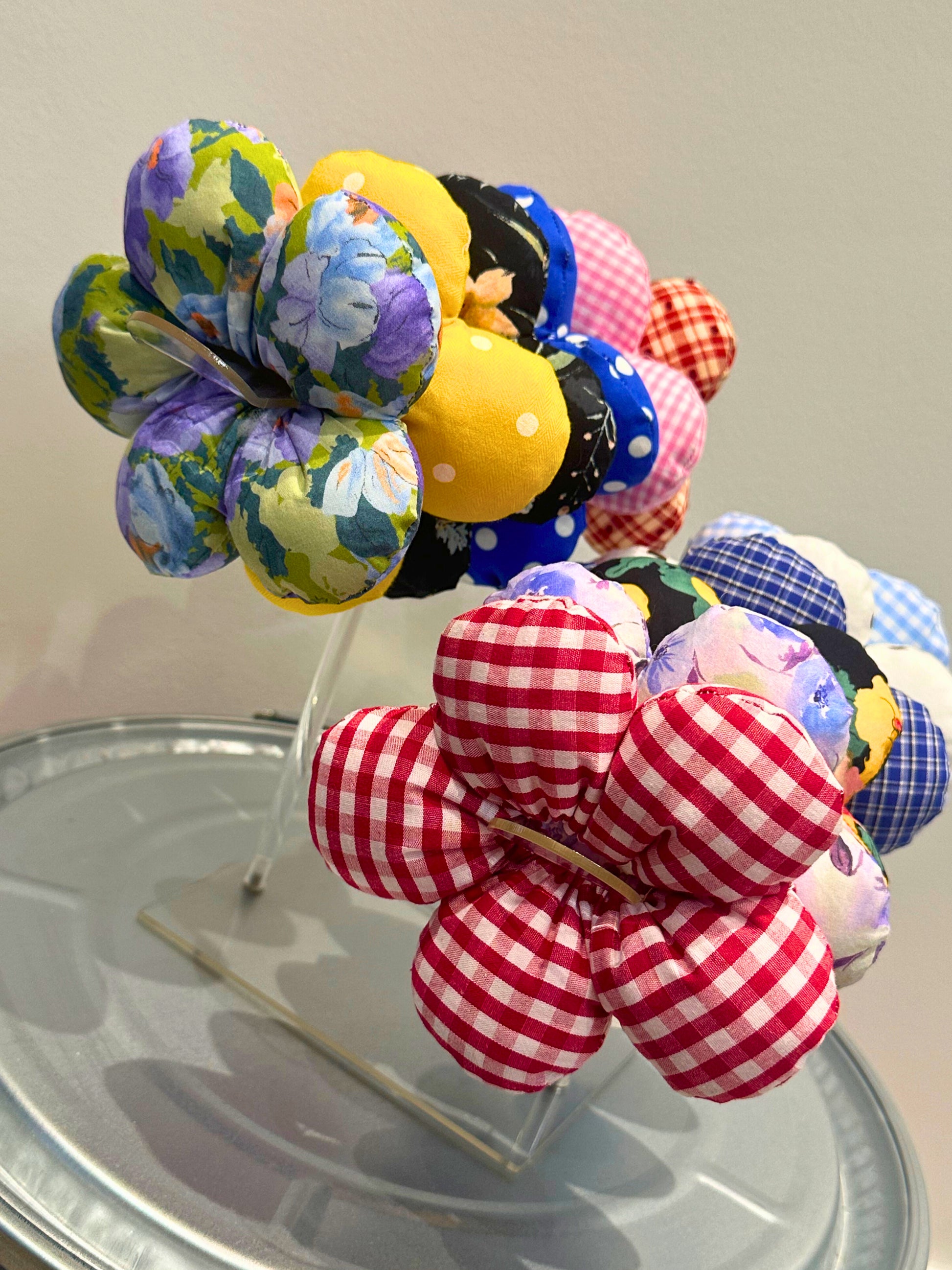 Poppy Flower Scrunchies