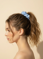 Medium Dahlia Mulberry Silk Scrunchies