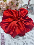 X-Large Dahlia Mulberry Silk Scrunchies