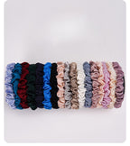 XS Dahlia mulberry Silk Scrunchies