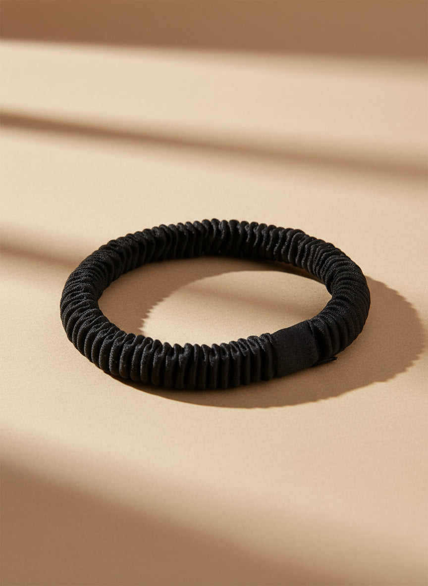 XS Dahlia mulberry Silk Scrunchies