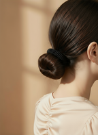 XS Dahlia mulberry Silk Scrunchies