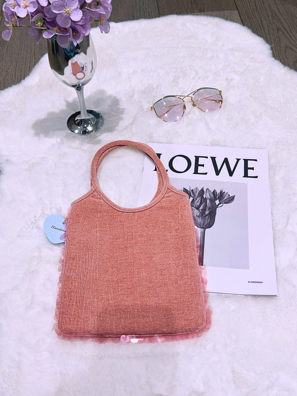 Mini Blush Sequins Evelyne Tote