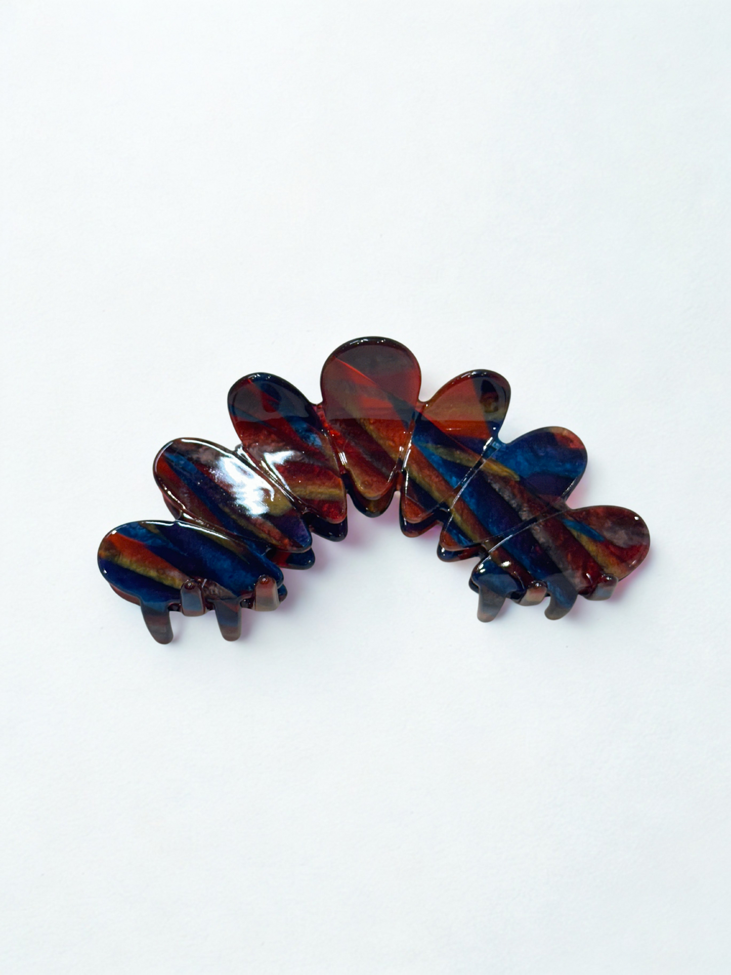 Peacock Hair Claw