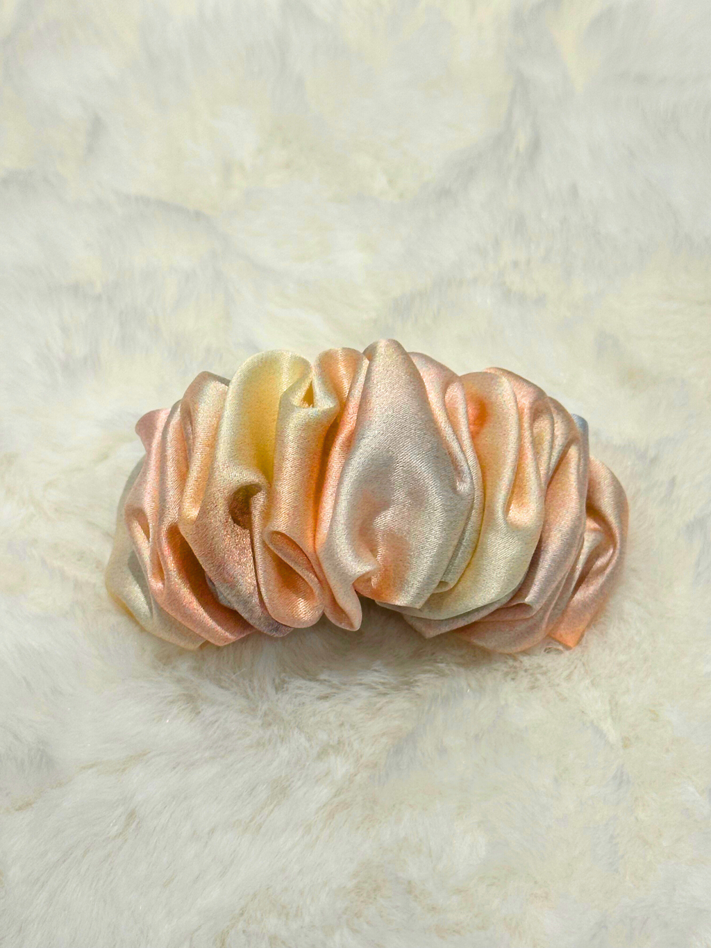 Barrette à cheveux en soie Blush Ombré