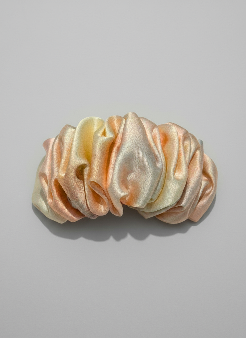 Barrette à cheveux en soie Blush Ombré