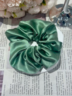 X-Large Dahlia Mulberry Silk Scrunchies