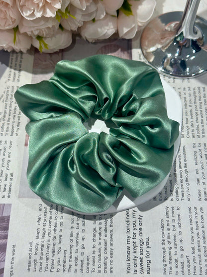 X-Large Dahlia Mulberry Silk Scrunchies