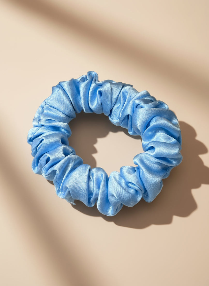 Small Dahlia Mulberry Silk Scrunchies