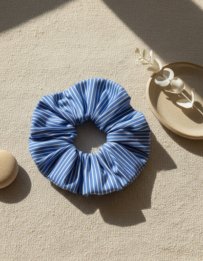 XL Una Striped Poplin Scrunchies