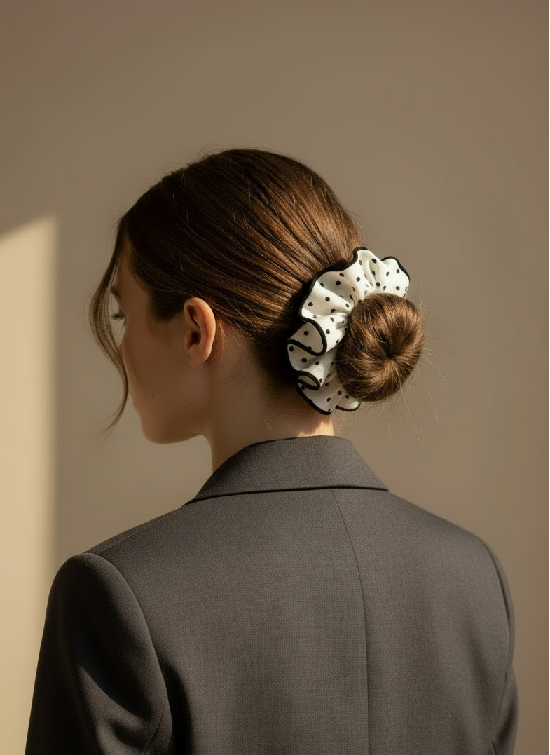 Roselle Cotton Scrunchies