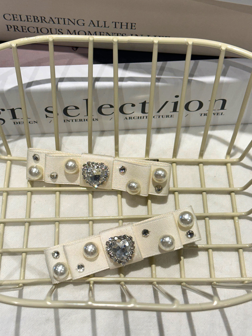 Cheryl Bejewelled Flat Bow