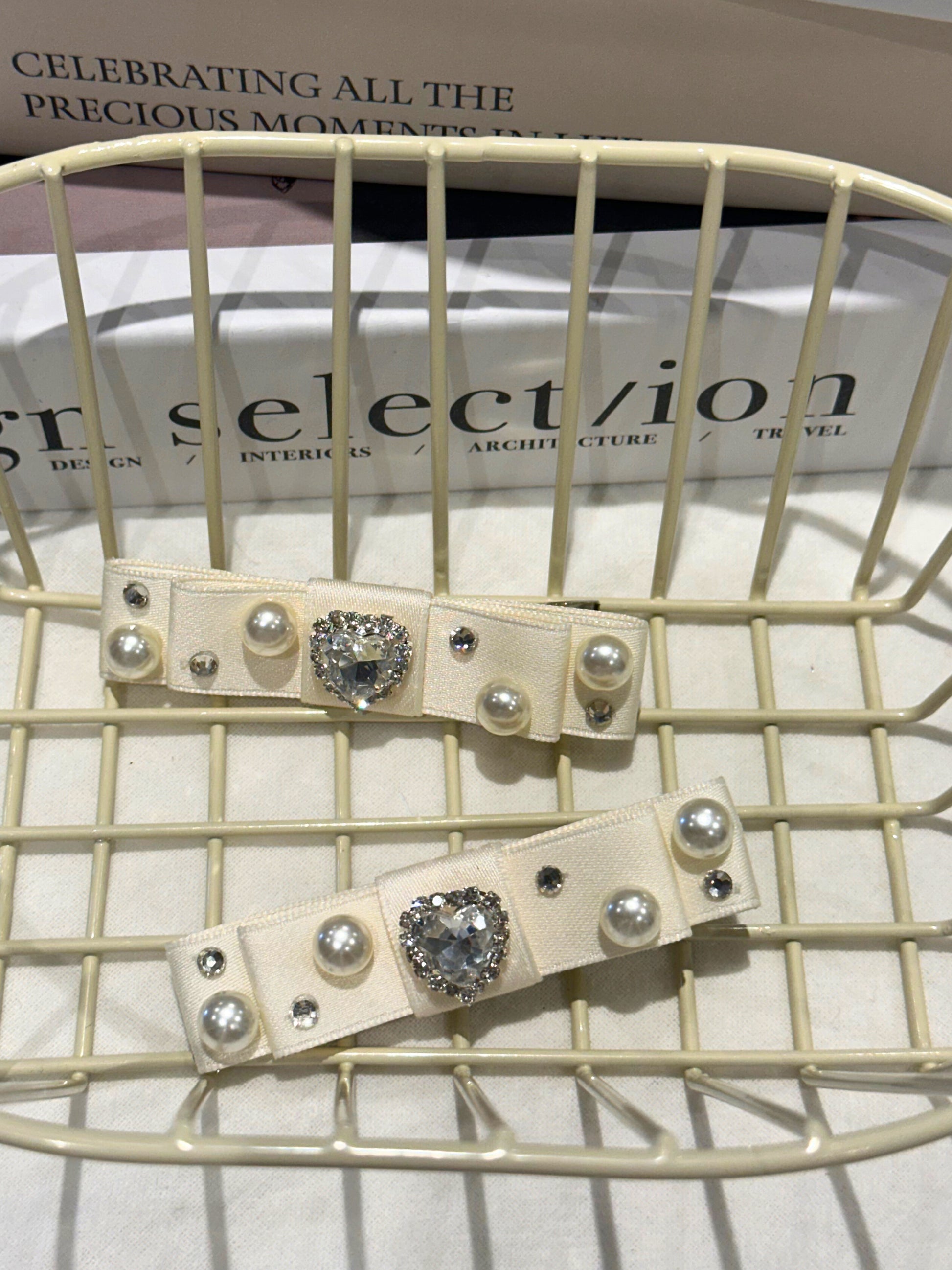 Cheryl Bejewelled Flat Bow