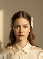 Cheryl Bejewelled Flat Bow