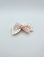 Bejewelled Double Bow Hair Clip