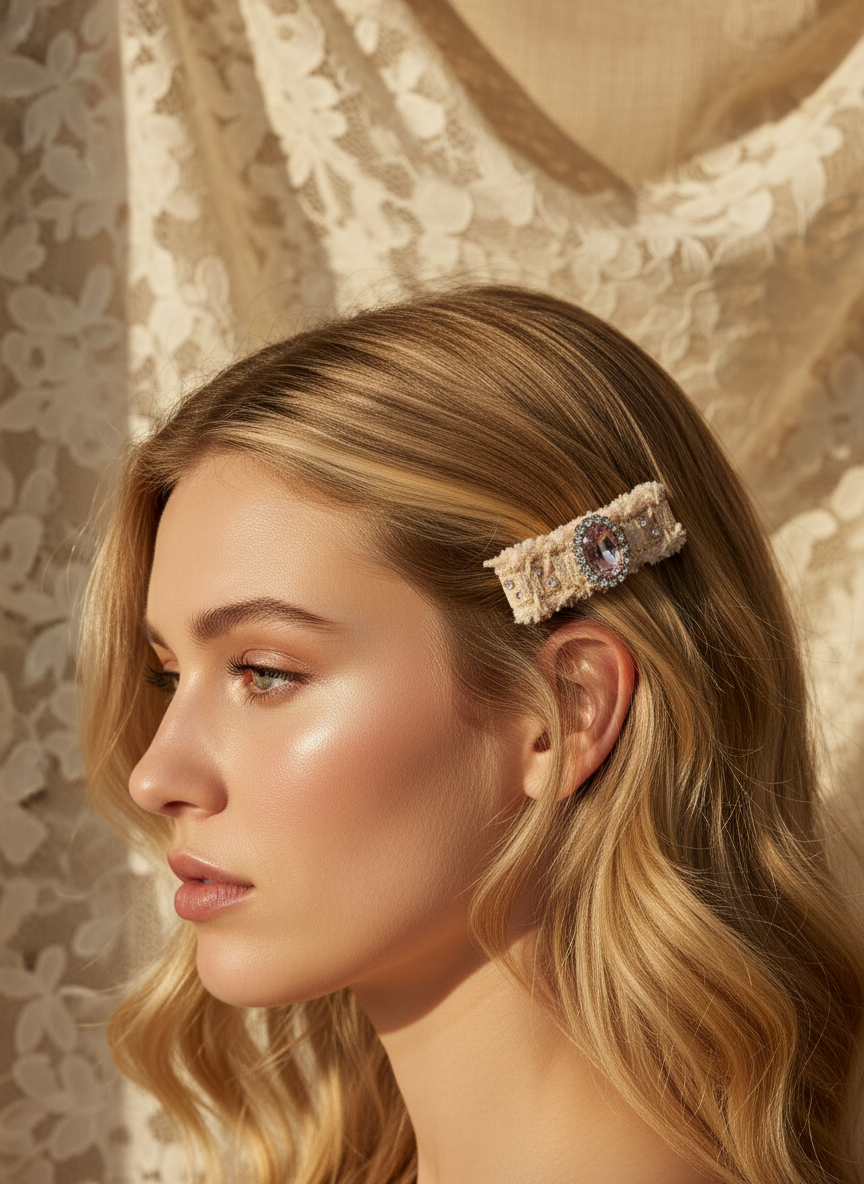 Esme Tweed Hair Clip