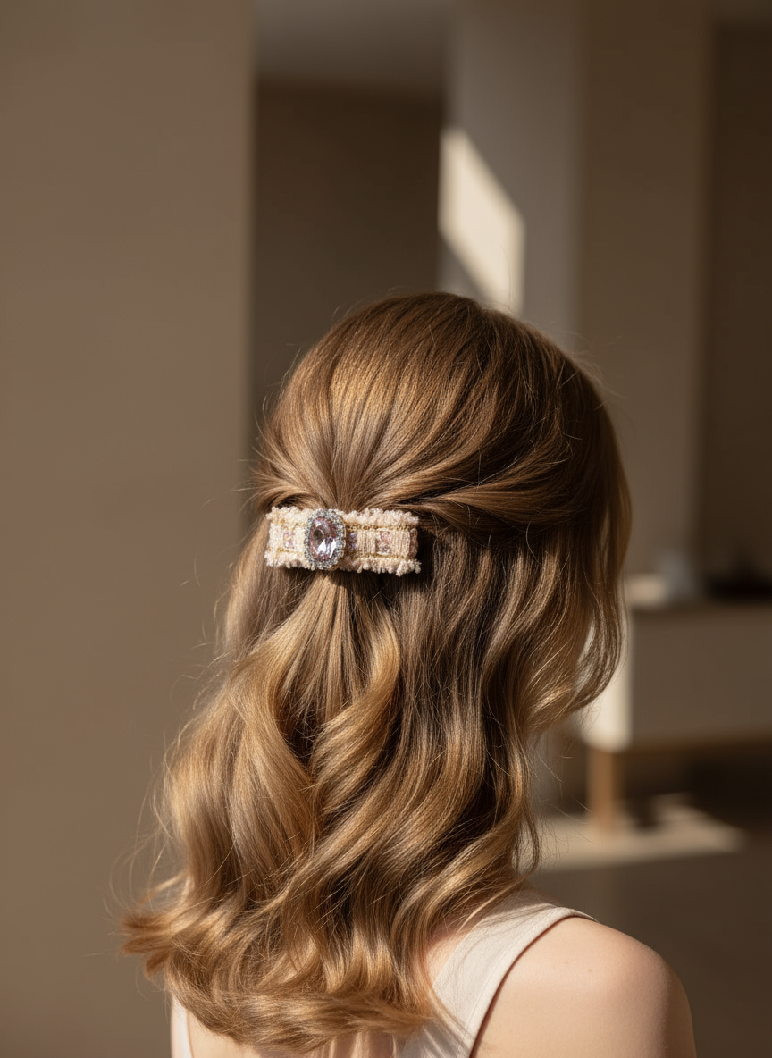 Esme Tweed Hair Clip