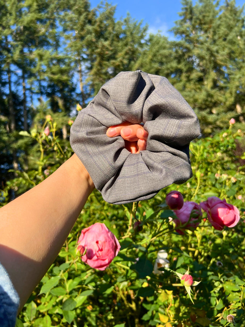 XL Sylvie Checkered Scrunchies