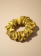 Small Dahlia Mulberry Silk Scrunchies