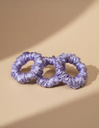 Small Dahlia Mulberry Silk Scrunchies