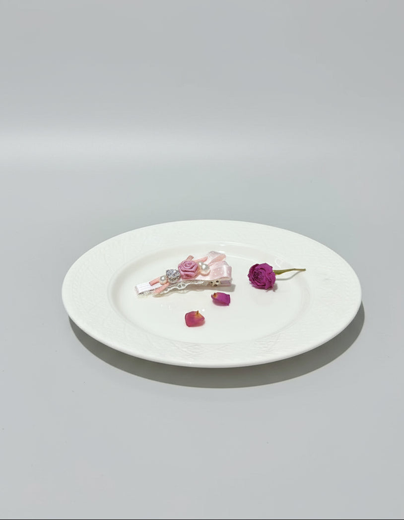 Hailey Rose Polka-Dot  Flat Bow