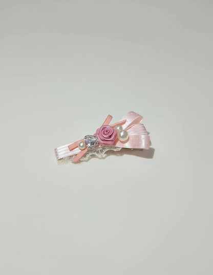 Nœud plat à pois Hazel Rose