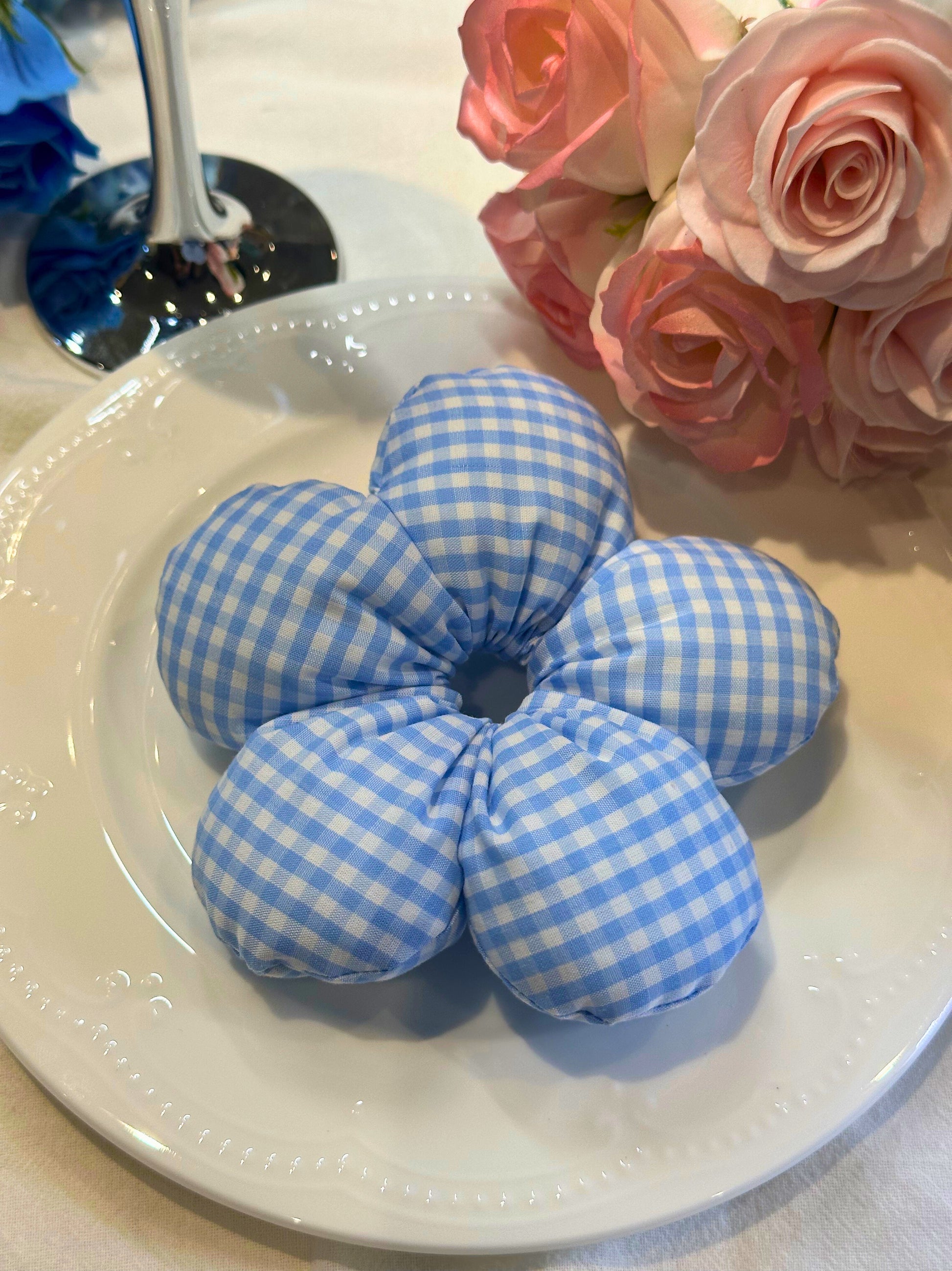 Poppy Flower Scrunchies